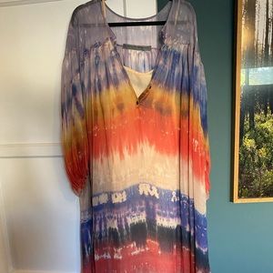 Beautiful Raquel Allegra maxi dress with slip